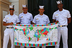 World Time Zone travel towel canga worldtimezone